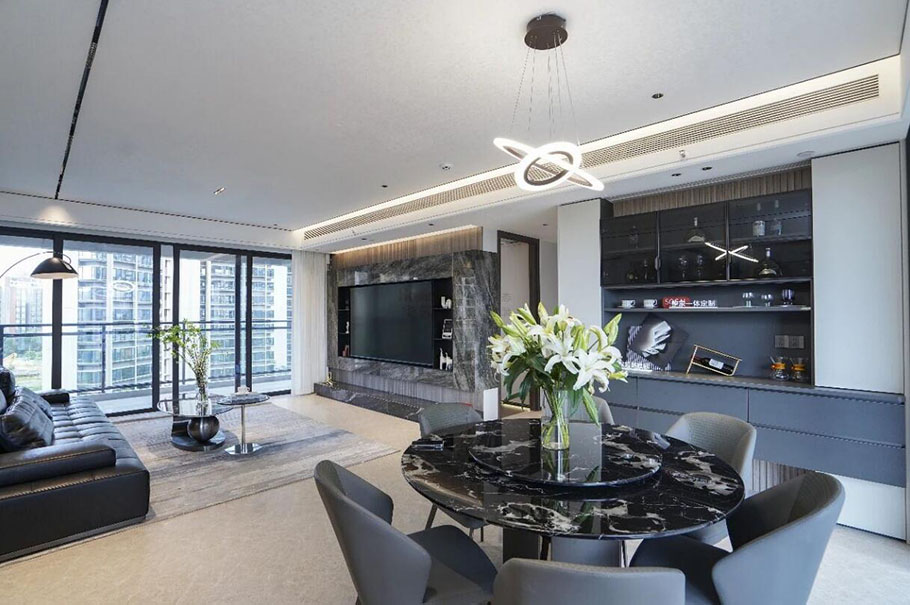 水岸云境采光+功能雙殺!客餐廳無縫銜接,幸福感拉滿